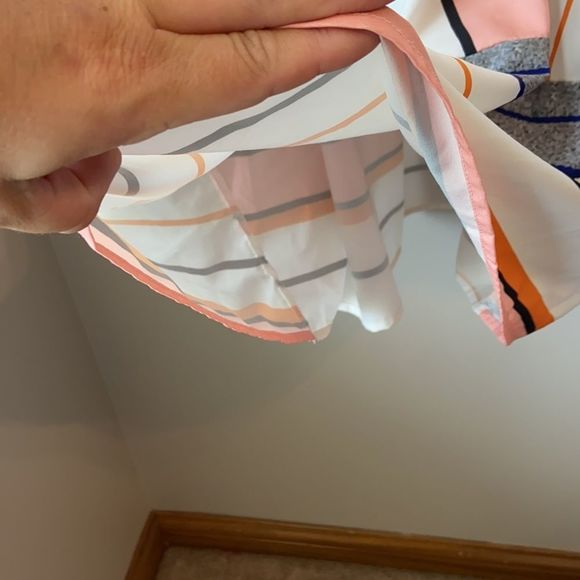 Wide Strapped Colorful Striped Maxi Dress - Picture 4 of 7